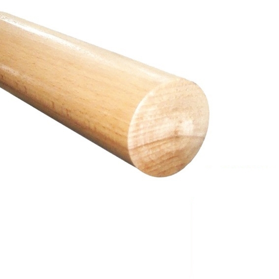 Holzhandlauf Buche roh Ø 42 mm L=3000 mm-89-11WBD42L3000-A.4