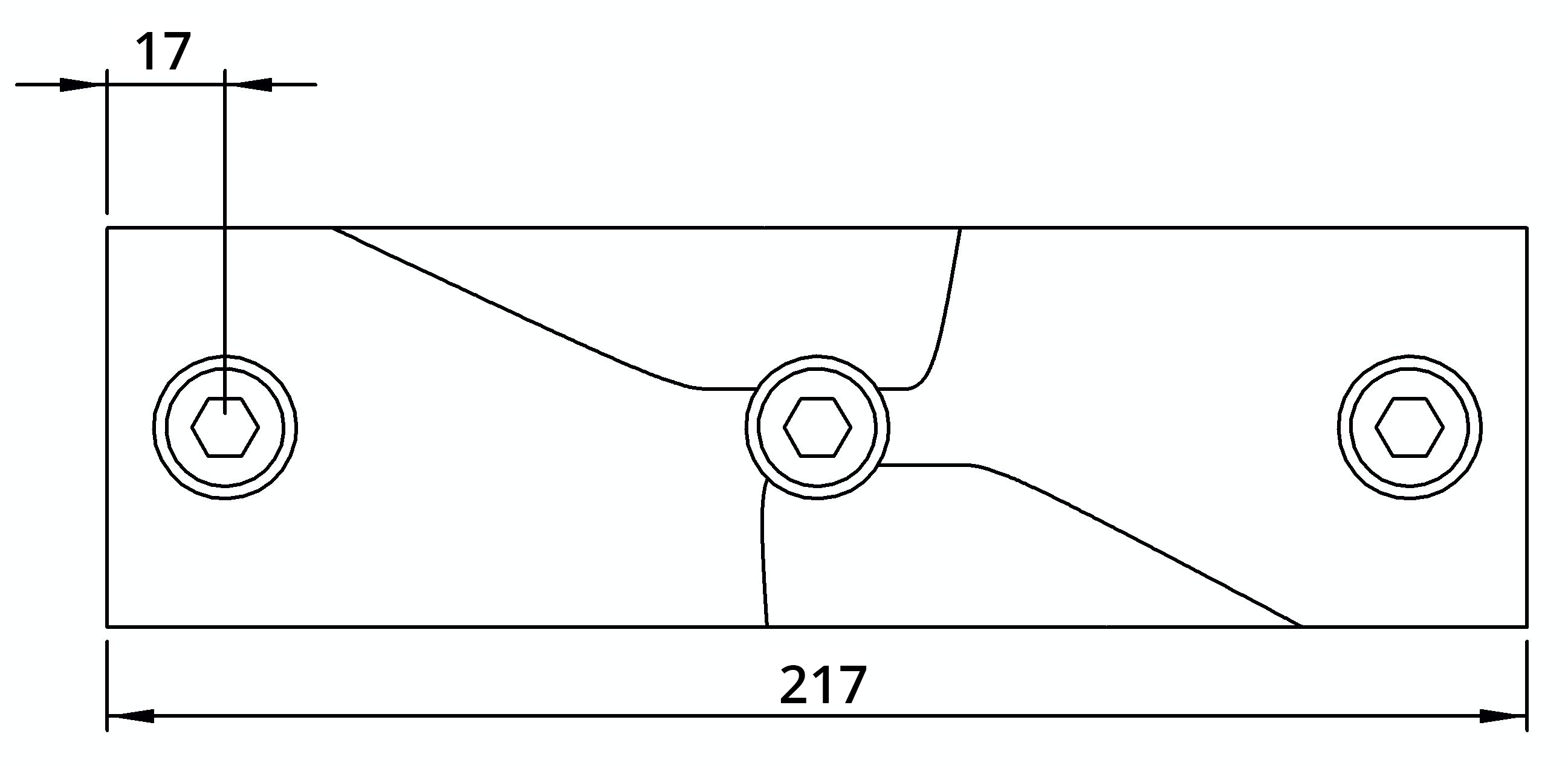 Rohrverbinder - Kreuzstueck 30-45° - 130D48 - 48-3 mm - 1 1-2- - Feuerverzinkt u. Elektrogalvanisiert-130D48