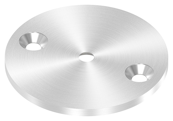Ankerplatte Ø 70 x 4 mm mit Zentrierbohrung- Ø 6-5 mm- gesenkt V2A-11-2206.4