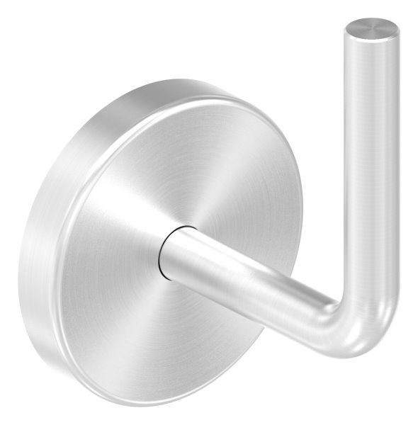Handlaufhalter V2A Ronde 70x4 mm Buegel 12 mm Wandabstand 75 mm zum Anschweissen m- Rosette-11-2080.4