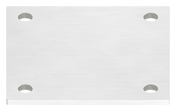 Ankerplatte Masse- 150 x 150 x 6 mm mit 4 Bohrungen á Ø 14 mm V2A-11-2213.4