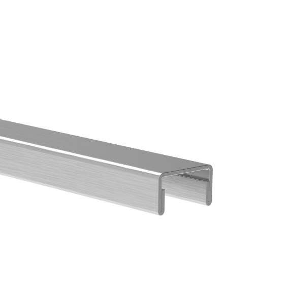U-Profil Handlauf Edelstahl V2A fuer Glas 17-52 mm L=2500 mm geschliffen-89-11A69020182500-A.4
