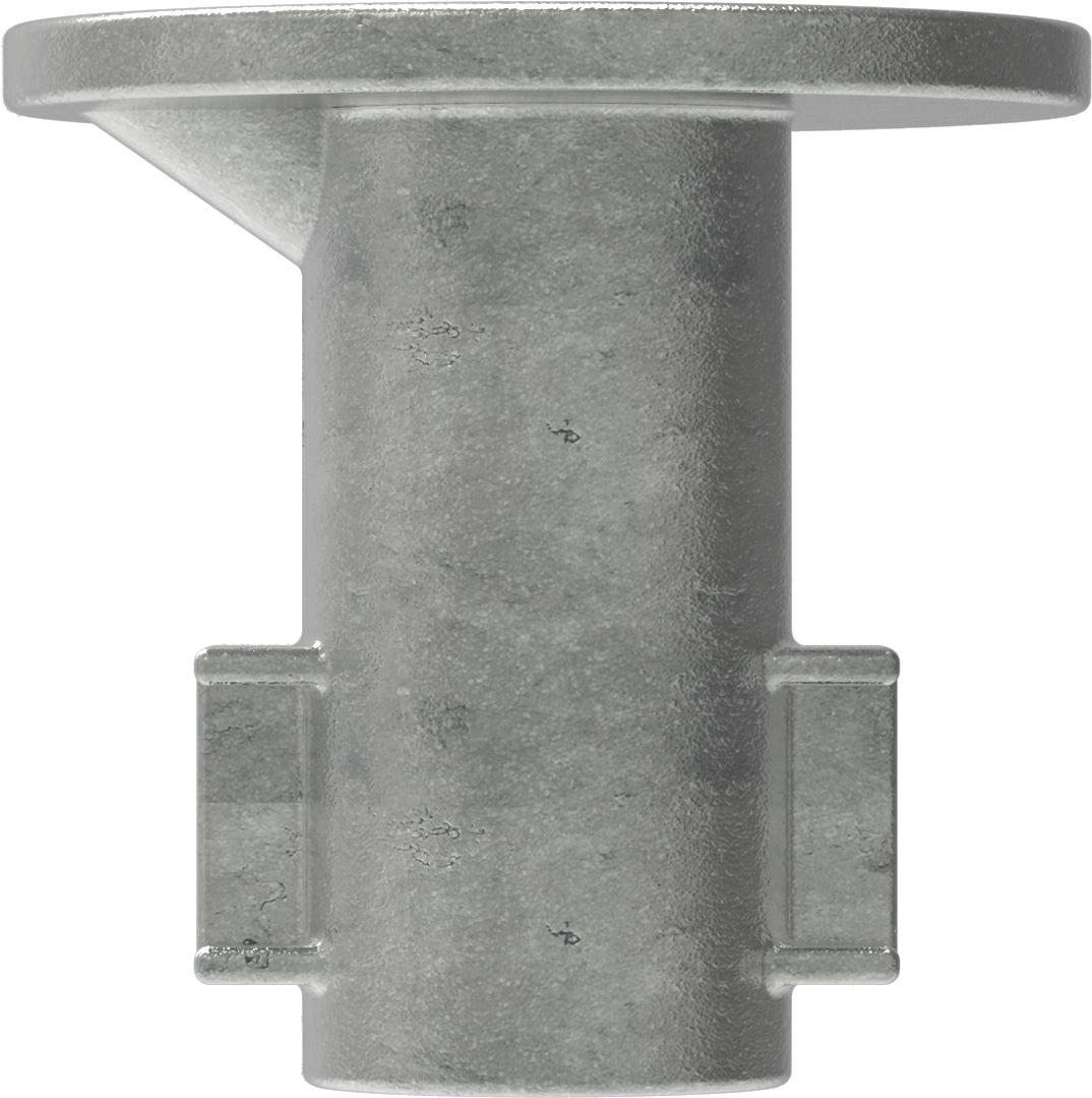 Rohrverbinder Bodenhuelse Ø 48-3 mm -1 1-2- - Temperguss verzinkt - 134D48-134D48