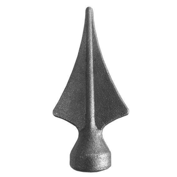 Zaunspitze Stahl geschmiedet Ø 110 mm Zaun- Tor - Gelaender roh-89-11E2149B110-A.4