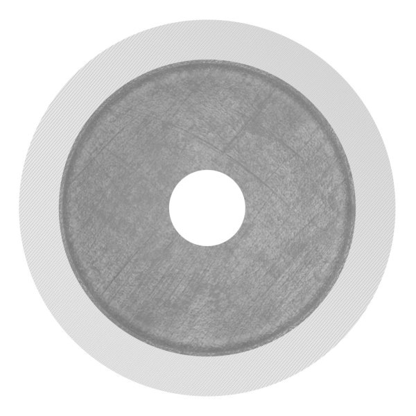 Glaspunkthalter-Unterteil Ø 52 mm- V2A- Hoehe- 20 mm-10-5100.4UT20