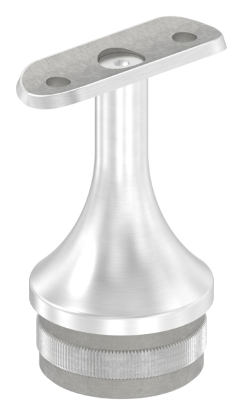 Stuetze mit Halteplatte fuer Rundrohr Ø 42-4 mm - Stopfen fuer 48-3x2-0 mm V2A-12-2152.4