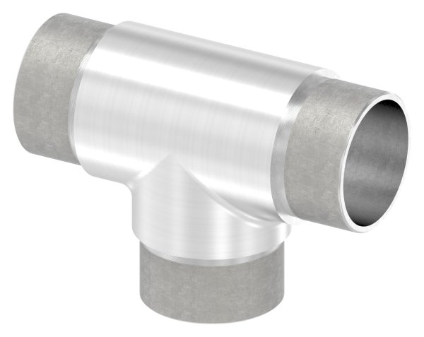 T-Stueck V2A fuer Rohr Ø 42-4 mm 2-0 mm zum Stecken-11-3676.4