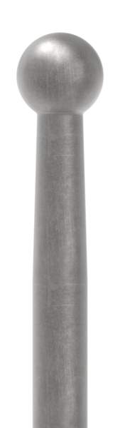 Zaunstab - Laenge- 520 mm - Material Ø 12 mm - Kugel Ø 19 mm - Stahl S235JR- roh-30-1227.8