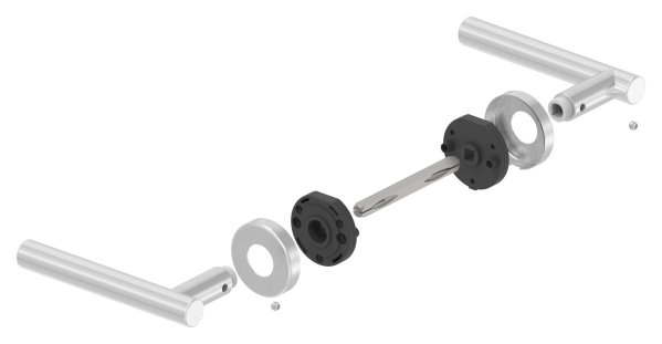 Tuerdrueckerpaar V2A  inklusive 8 mm Drueckerstift-11-3963.4