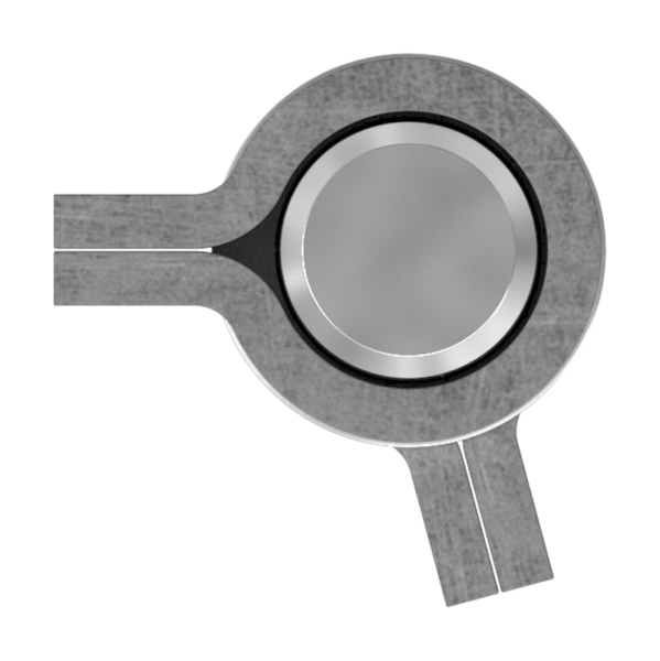 Anschweissband - 2-teilig - Tragkraft- 600kg - massiv - Stahl S235JR- roh-30-3941.8