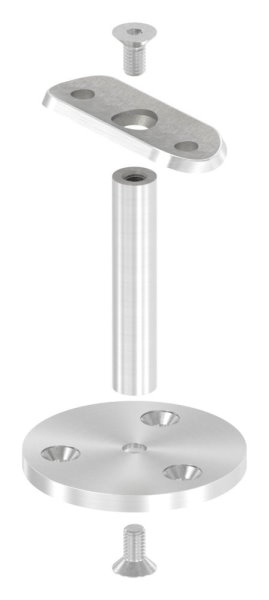 Handlaufstuetze gerade fuer Ø 42-4 mm V2A - Hoehe 70 mm-11-2044.4