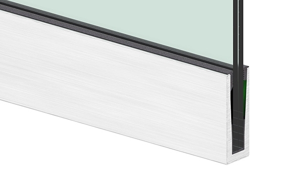 Alu-Profil - KOMPAKT - Laenge- 3000 mm - seitliche Montage - Aluminium-12-2212.6