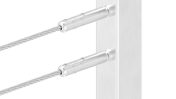 Gewindeterminal zur Selbstmontage - Fuer Seil- Ø 3 mm - mit Aussengewinde -V2A-11-2804.4