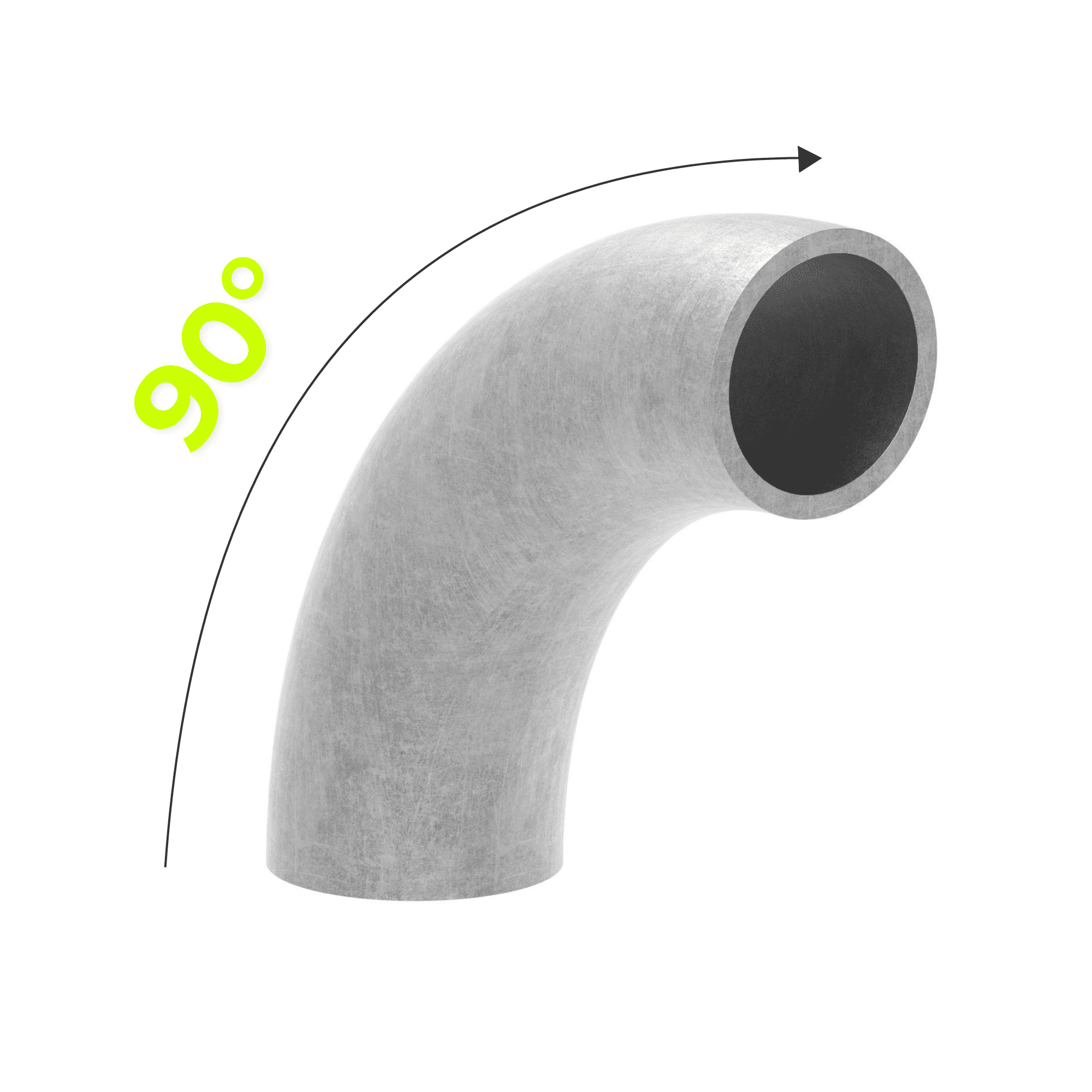 90° pipe bends, Type 5 | Long radius