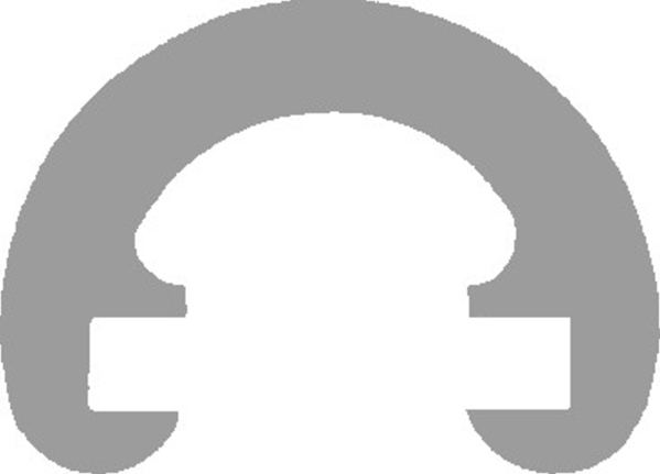 Kunststoffhandlauf Ø 55mm fuer 40 x 8mm- schwarz- 25 Meter-88-11R55.001