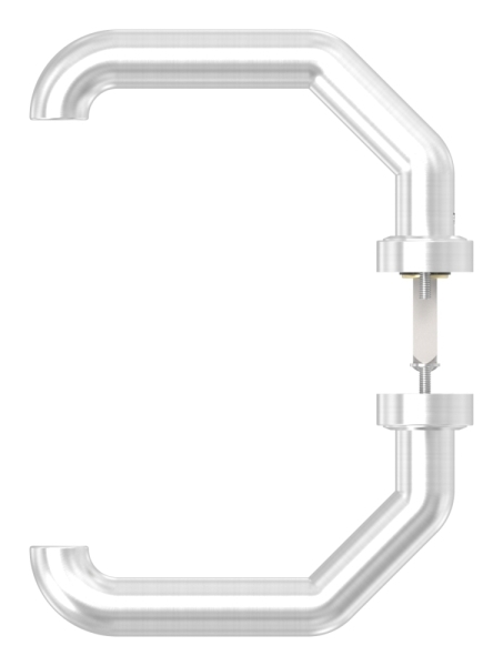 Tuerdruecker-Paar- ein Druecker feststehend- V2A - Links-88-11203-VA-F.L