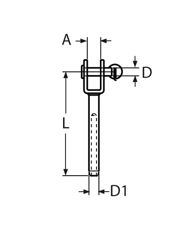 Gabelterminal Laenge- 55 – 264 mm V4A- Verkauf in VPE-66-64-411.8280