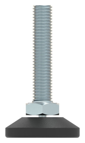 Stellfuss Stahl-Kunststoff M10x50 Fuss-Ø 38 mm mit Innensechskant-88-11190-M1050.38