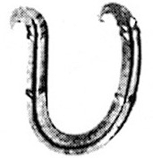 Buchstabe v - Klein - 100x80 mm - Stahl -Roh- S235JR-30-3167.8