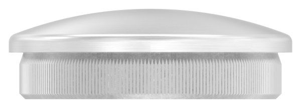 Einsteckkappe Edelstahl V2A fuer Rohr Ø 48-3 x 2-0 mm leicht gewoelbt-11-5029.4