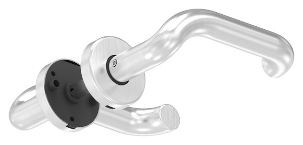Tuerdruecker-Paar Edelstahl V2A drehbar inkl- 8 mm Drueckerstift-11-3976.4