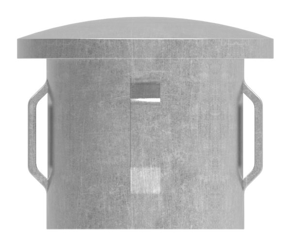 Stahlstopfen - leicht gewoelbt - fuer Ø 33-7x1-8-2-2 mm - Stah S235JR- roh-30-2900.8