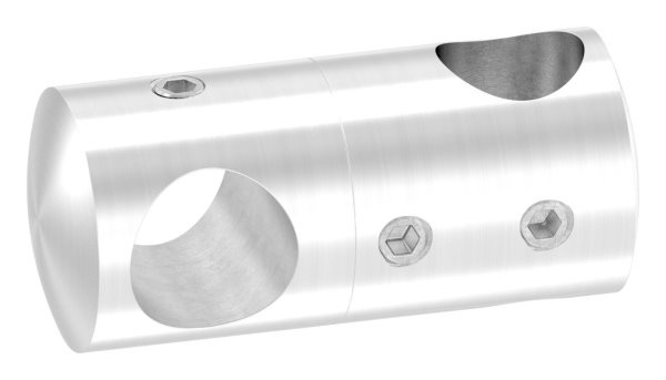 Querstabhalter V2A Edelstahl – Doppel fuer 2 Rundstaebe 12 mm inkl- Schrauben-11-1627.4