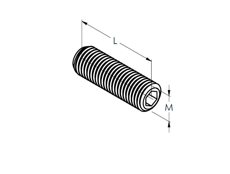 Gewindestift Innensechskant Edelstahl V4A M10x12 DIN 913 Kegelstumpf-89-11A4DIN913M10X12-A.4