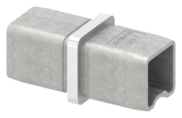 Vierkantrohrverbinder V4A 25 x 25 x 2 mm gerade-88.1110102525