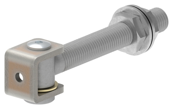 Torband Stahl feuerverzinkt M20 verstellbar mit langem Gewinde-88-11130.M20
