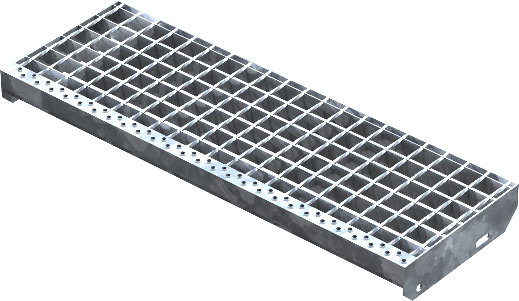 Schweisspressroststufe Metallstufe 900x270 mm Masche 34-38 mm Tragstab 35-2 mm S235JR feuerverzinkt-25-902730302.7