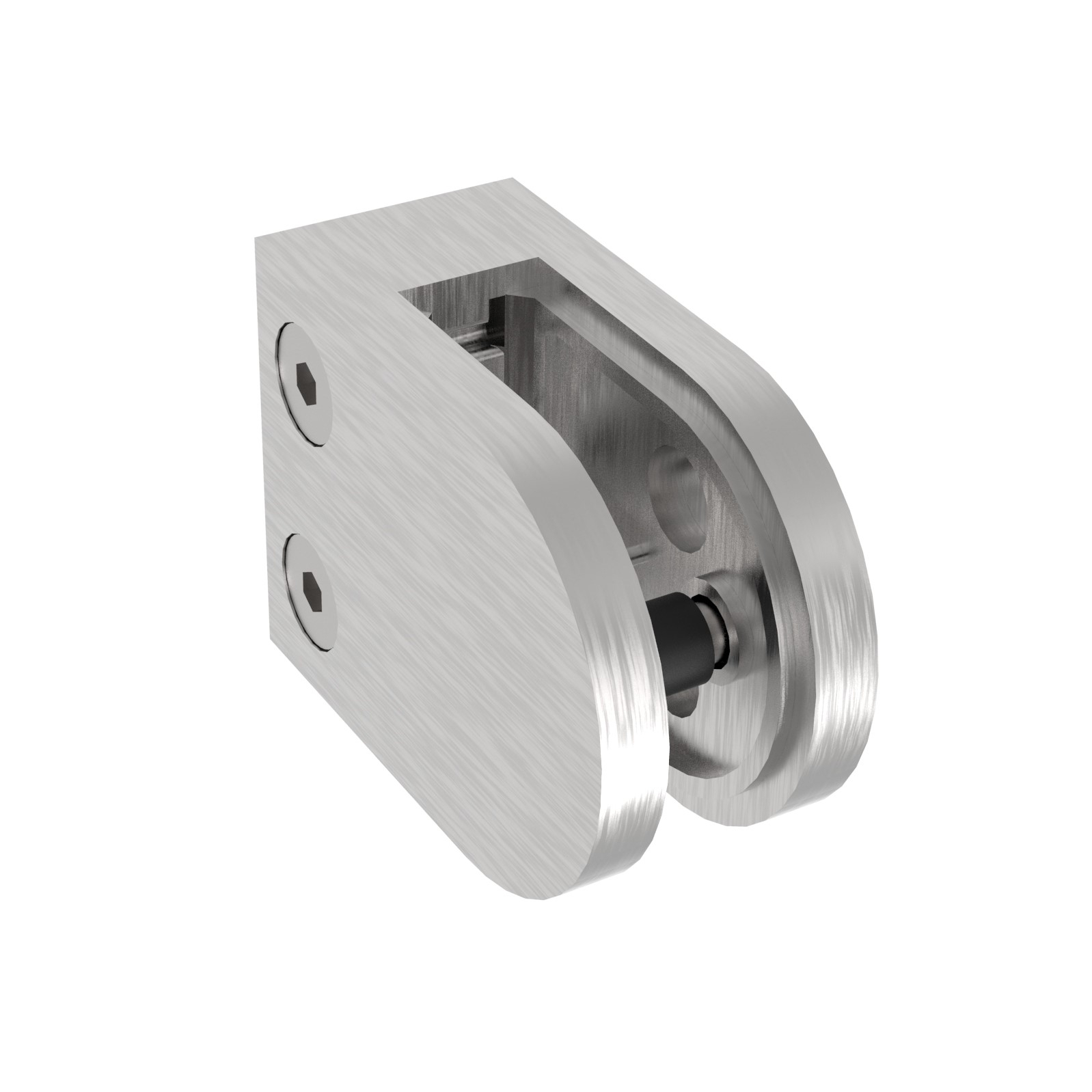 Glasklemme 63x45x28 mm Anschluss Flach - Ø 42-4 mm Glas bis 10-76 mm-18-22.4