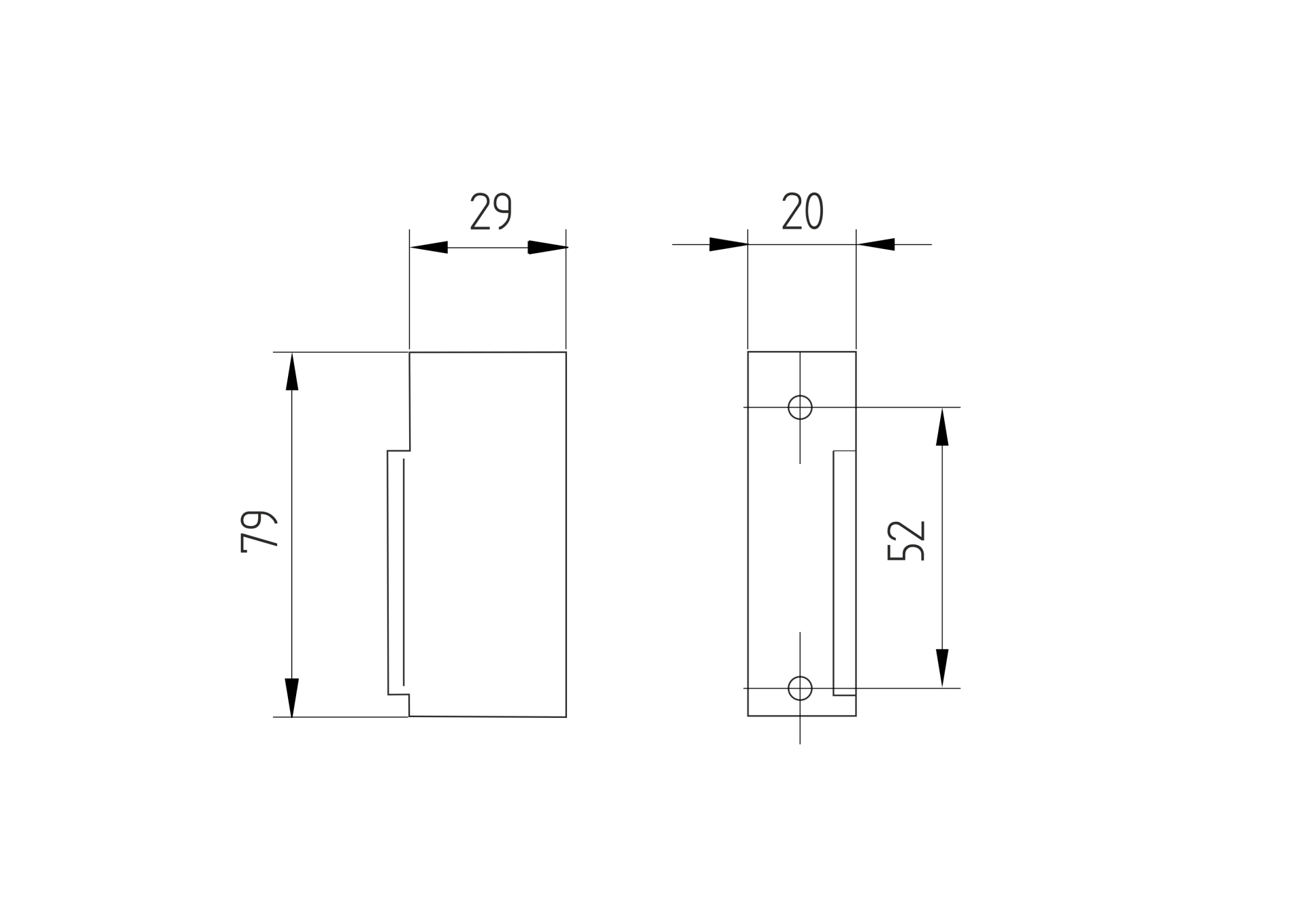 Elektromagnetisches Schloss Stahl Verzinkt mit Hilfskontakt 12-24V AC-DC-89-11B118F-A.4