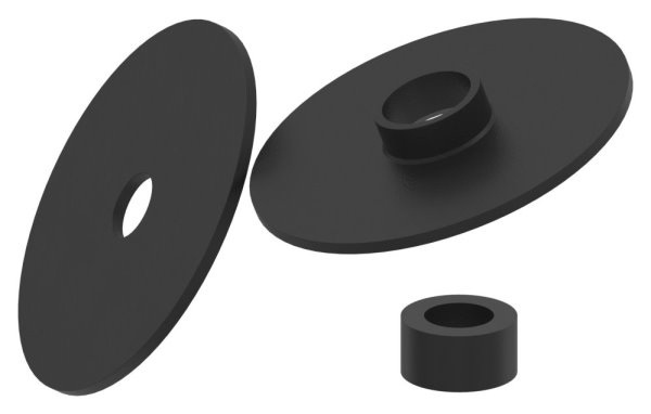 1 Paar Ersatzgummis fuer Glaspunkthalter Ø 62 mm – Gummieinlage - Dichtung-10-6202.0