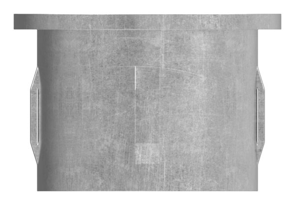 Stahlstopfen flach - fuer Rundrohr Ø 42-4x3-0-3-5 mm - Stahl S235JR- roh-30-2909.8