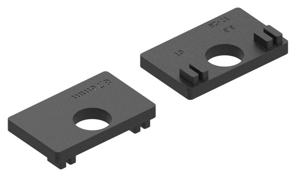 1 Paar Gummis zu Glasklemme 45x45x26 mm AbZ fuer 8-76 mm Glas VSG-10-3009.0ABZ