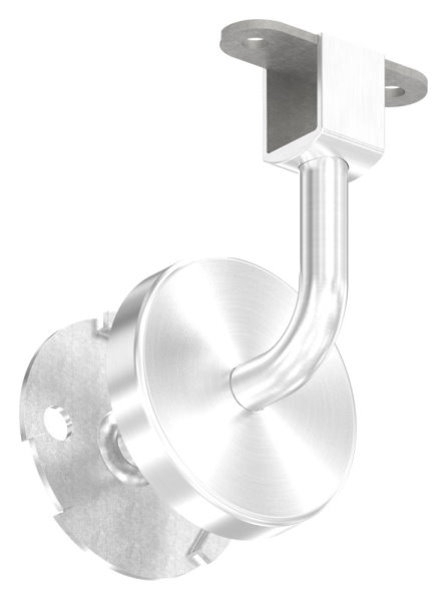 Handlaufhalter V2A fuer Nut 24x24mm Buegel Ø 12mm Kabeldurchfuehrung konvex-88-11LED-NU-HH-240.KD