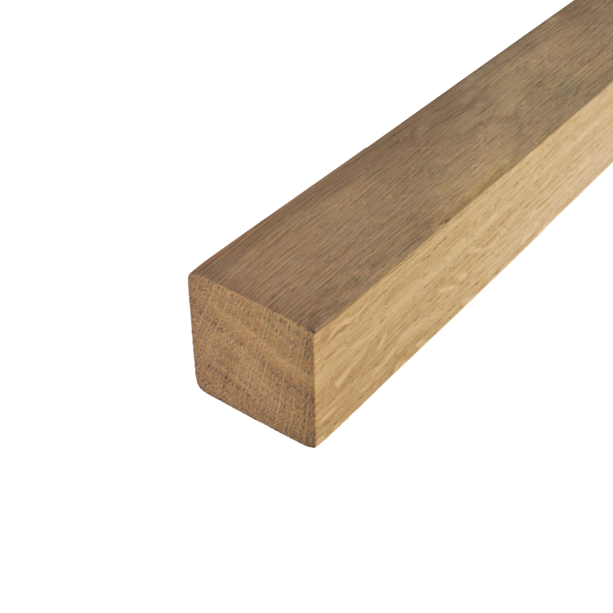 Holzhandlauf Eiche 40 x 40 mm L = 2500 mm roh-89-11WD40X40L2500-A.4
