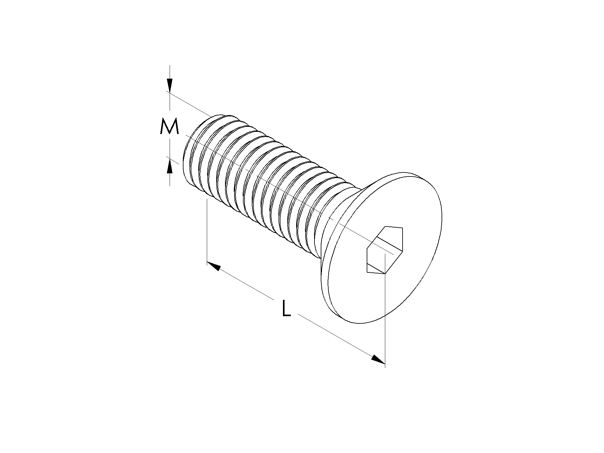 Senkschraube Edelstahl A2 M6x8 Innensechskant DIN 7991-13-2003-A.4