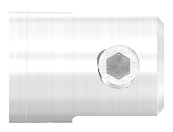 Querstab-Plattenhalter V2A Edelstahl Ø 25 mm – Anschluss FLACH inkl- Schrauben-11-1660.4