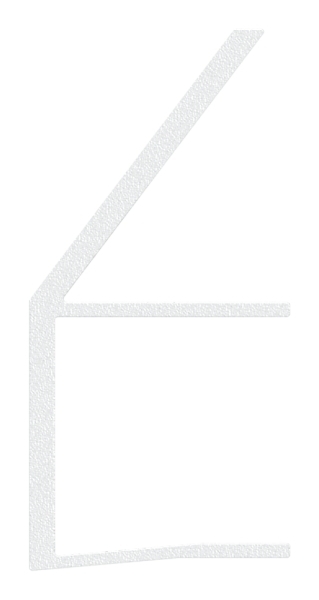 Regenrinne Aluminium eloxiert fuer Glas 17-52 mm L = 6000 mm Vordachsystem-88-11VDE-RE-6000.17