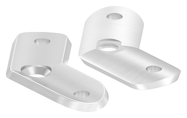 Handlaufanschlussplatte 135° fuer Rohr Ø 42-4 mm V4A-11-2145.1