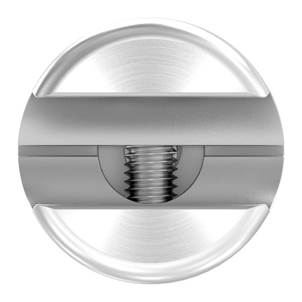 Klemmhalter fuer Rundstab 12 mm mit Glaspunkthalter Ø 25 mm V4A-88-1155345.V4A