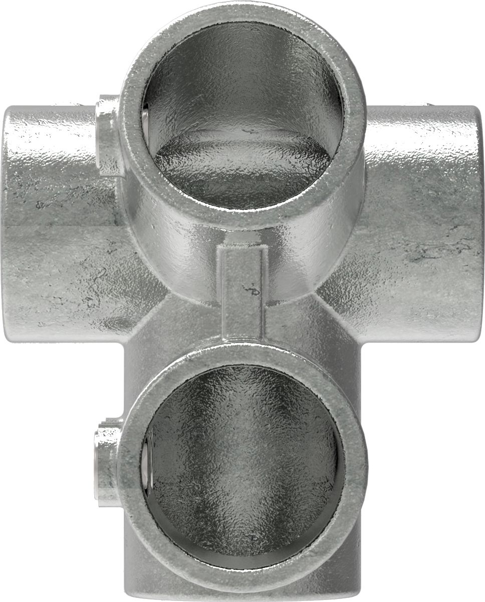 Rohrverbinder - Traufenstueck 27-5° - 185C42 - 42-4 mm - 1 1-4- - Feuerverzinkt u. Elektrogalvanisiert-185C42