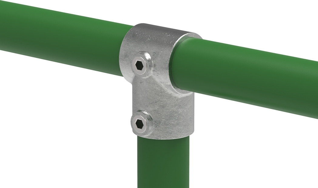 Rohrverbinder - T-Stueck kurz - 101C42 - 42-4 mm - 1 1-4- - Feuerverzinkt u. Elektrogalvanisiert-101C42