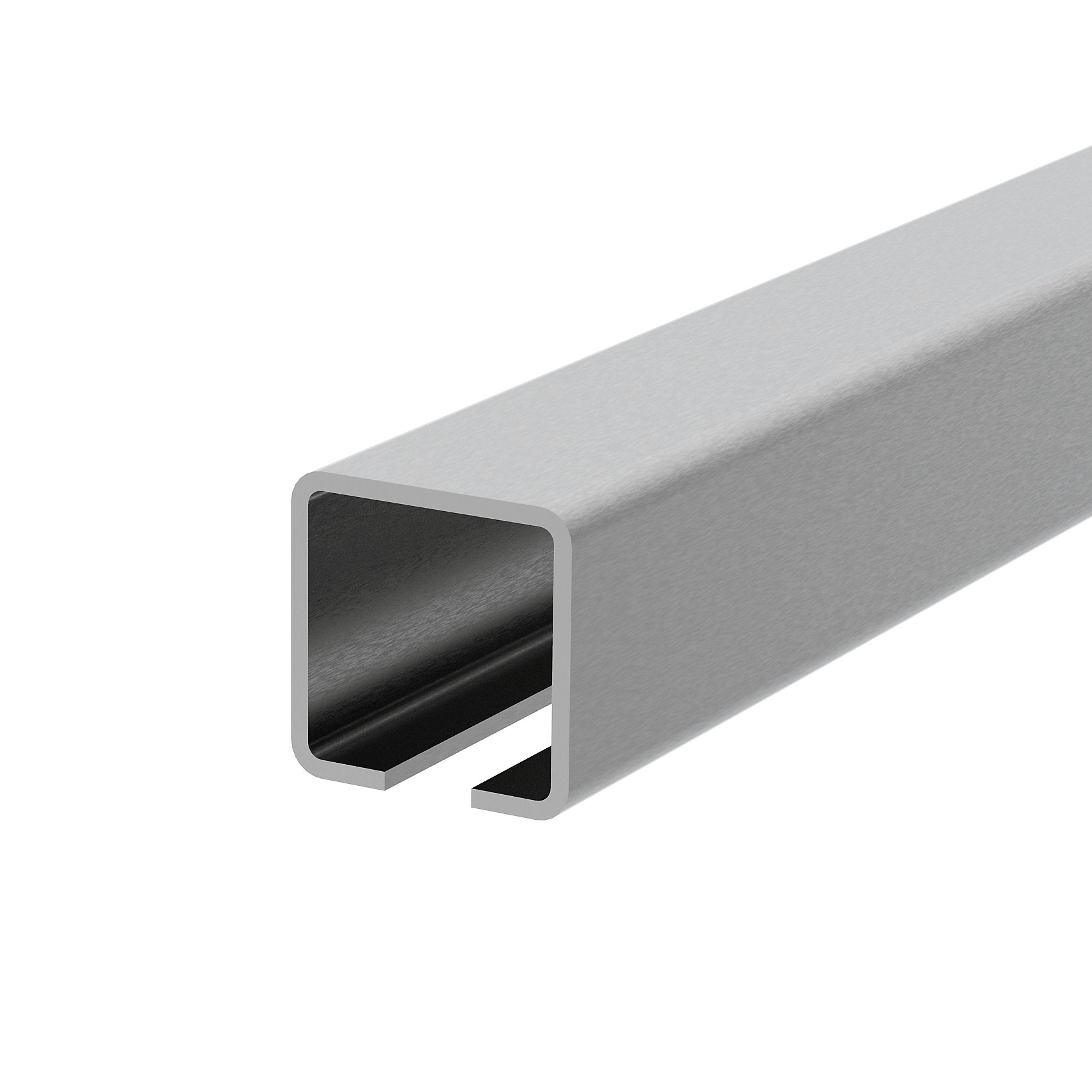 Laufschiene Edelstahl V2A 80 x 80 x 3-0 mm C-Profil Laenge 6000 mm-89-11H80280X806000-A.4