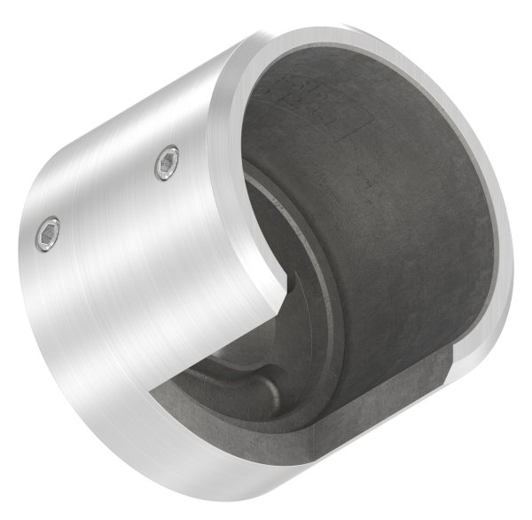 Wandbefestigung Edelstahl V4A fuer Rohr Ø 42-4 mm links-88-1160395-V4A.L