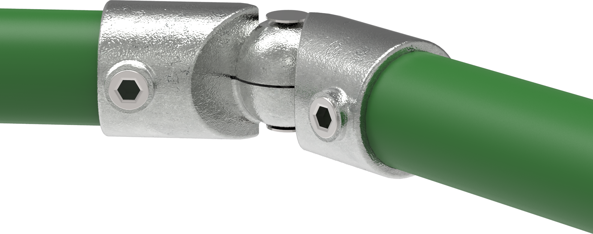 Rohrverbinder - Eckstueck verstellbar - 125HD48 - 48-3 mm - 1 1-2- - Feuerverzinkt u. Elektrogalvanisiert-125HD48
