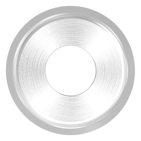 Ausgleichsstueck Edelstahl V2A Ø 48-3 mm- Ø 18 mm- Bohrung Ø 7 mm- geschliffen 240-88-1151340-240.48