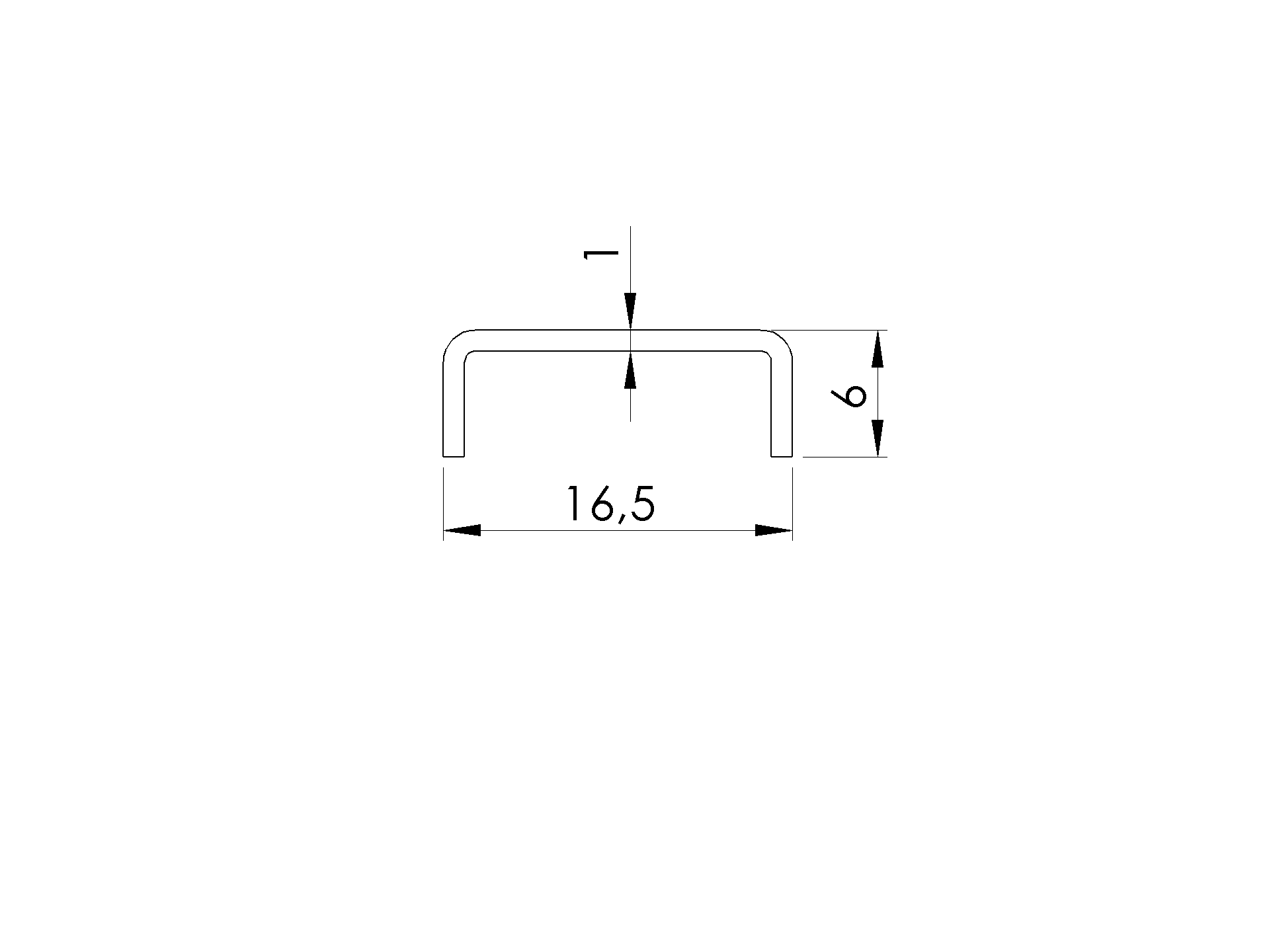 U-Profil Edelstahl V2A fuer Glas 12-00-13-52 mm L=6000 mm geschliffen-89-11A69030146000-A.4